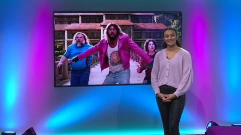 Nina on the Newsround set