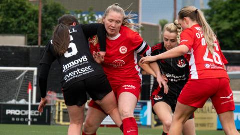 Crusaders Strikers against Larne Women