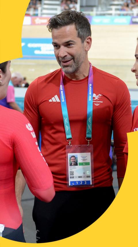 Gethin Jones speaks to the media