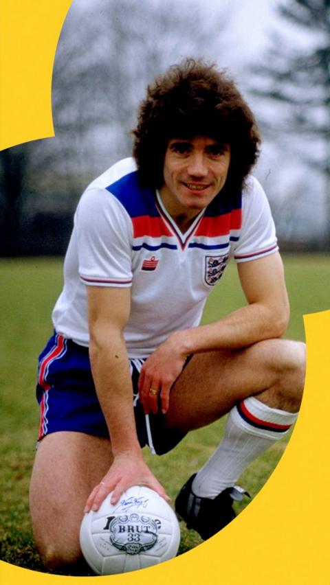 Kevin Keegan in England shirt