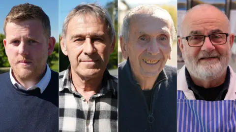 Rhys, Trefor, Alun a Dafydd