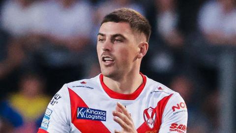 Lewis Dodd playing for St Helens 