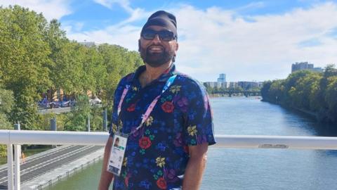 Dr Harj Singh at the Paris Olympics