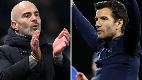 Enzo Maresca (left) and Brian Barry-Murphy 