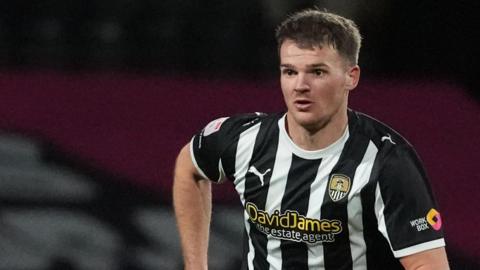 Matty Platt in action for Notts County