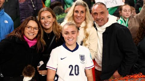 Georgia Stanway with her family