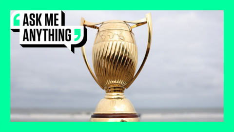 The new Women's Rugby World Cup trophy