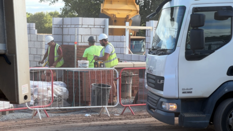 A building site in Worcestershire