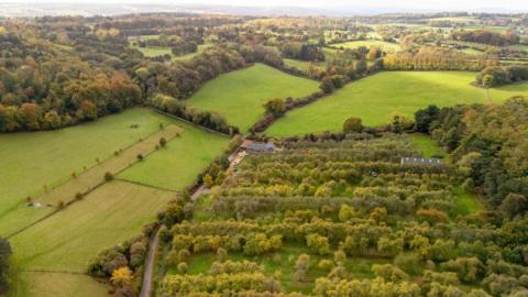 An aerial view of Clifton and Bristol golf club