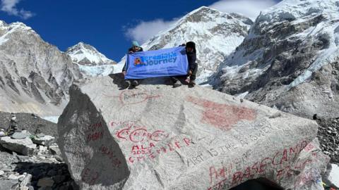 Jane Bryson at Mount Everest Base Camp