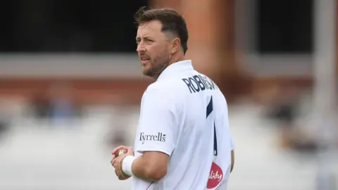 England bowler Ollie Robinson