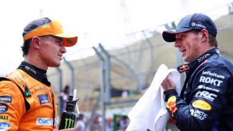 Lando Norris and Max Verstappen