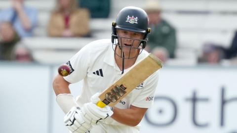 Ben Charlesworth batting for Gloucestershire