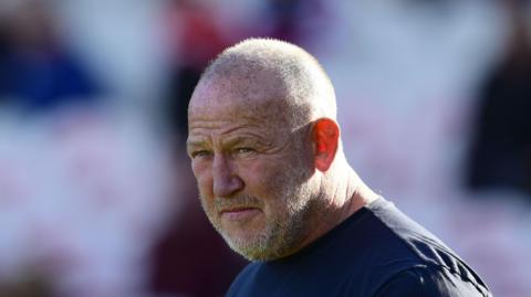 Steve Diamond watching Newcastle play last season