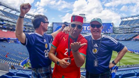 Scotland fans at Boston Stadium