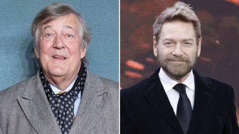 Composite image of Stephen Fry and Kenneth Branagh
