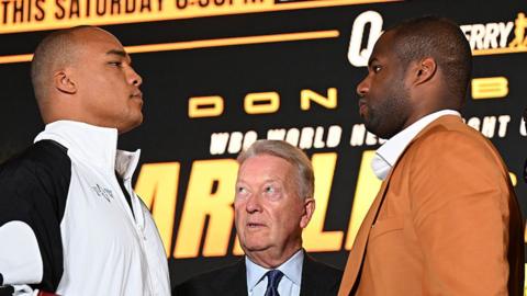 Fabio Wardley and Daniel Dubois face off