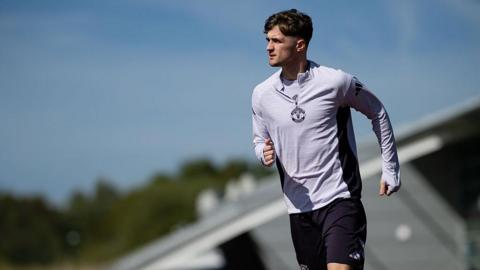 Tyler Fletcher in a training session