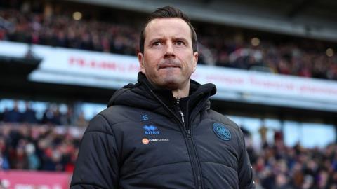 QPR boss Julien Stephan chews lip on sideline