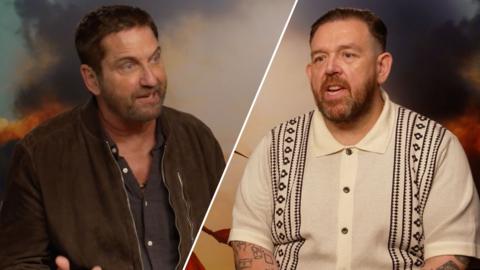 Gerard Butler and Nick Frost