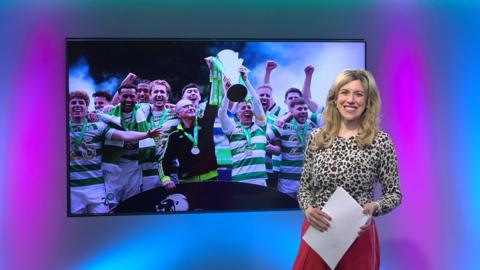 Jenny on the Newsround set