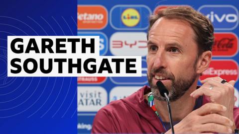 Gareth Southgate at England news conference