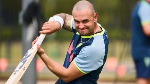 Jake Weatherald at Australia training