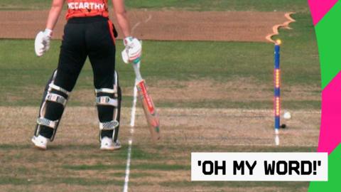 Cassidy McCarthy getting run out