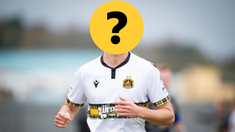 Dumbarton's Cameron Clark during a William Hill League One match between Dumbarton and Inverness Caledonian Thistle at the Marbill Coaches Stadium, on October 26