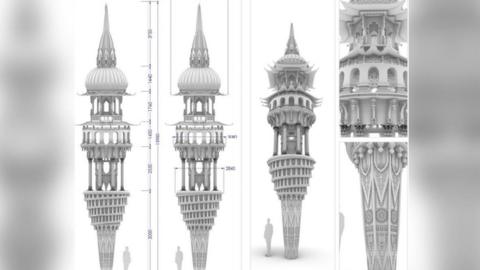 Designs for Tower of Now Sculpture