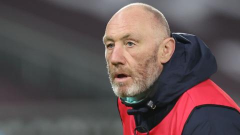 Robin McBryde looks intense in training