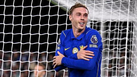 Cole Palmer of Chelsea celebrates