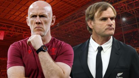 Steve Tandy (left) and Scott Robertson will be involved in a Wales v New Zealand game for the first time as head coaches