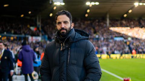 Ruben Amorim looking on before match
