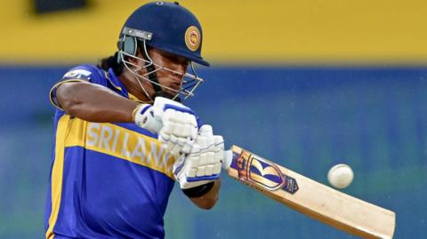 Sri Lanka's Chamari Athapaththu plays a shot