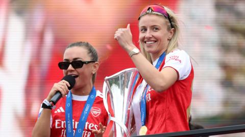 Katie McCabe and Leah Williamson