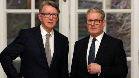 Peter Mandelson and Keir Starmer