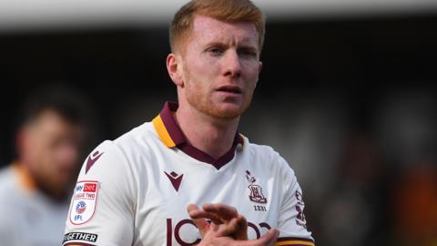 Bradford City full-back Brad Halliday