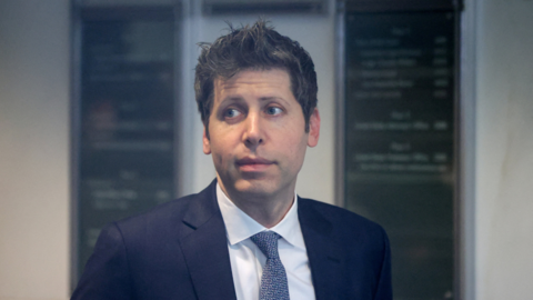 CEO of OpenAI Sam Altman at a federal courthouse in Oakland, California