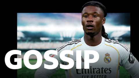 Eduardo Camavinga on a BBC Sport gossip template