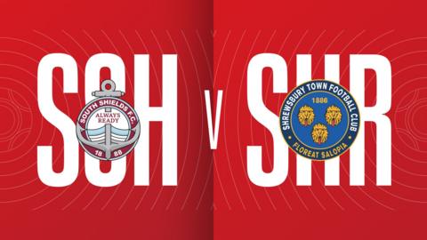 Southshields versus Shrewsbury graphic
