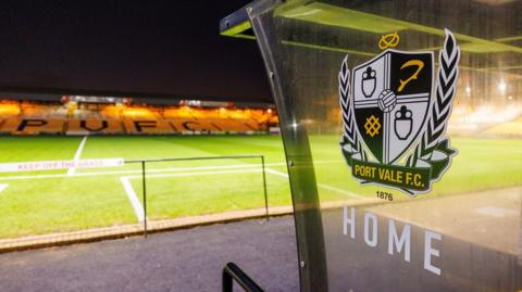 A general shot of Port Vale's Vale Park ground 