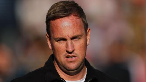 Mike Dodds pictured on the touchline during a match