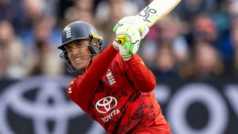 England batter Tom Banton plays a shot