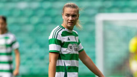 Saoirse Noonan in match kit for Celtic