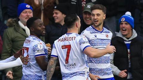 Reading celebrate a goal