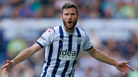 Erik Pieters in action for West Bromwich Albion