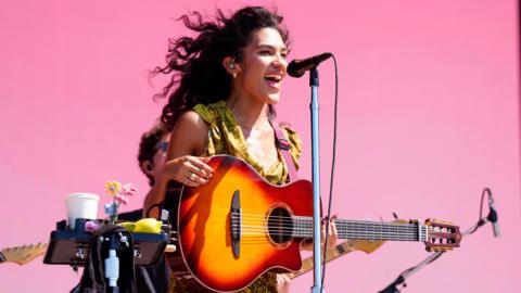 Olivia Dean performs during 2025 Austin City Limits Music Festiva