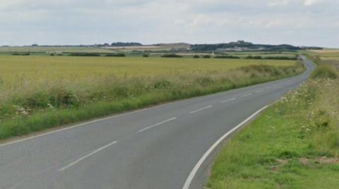 A general view of the B1229 Speeton Gate road