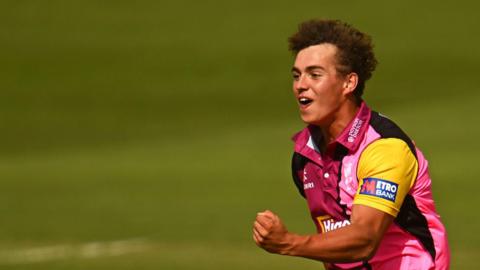 Josh Thomas in action for Somerset